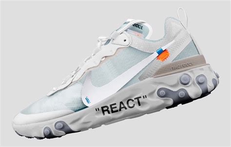 off white nike react element review fake|off white x nike shoes.